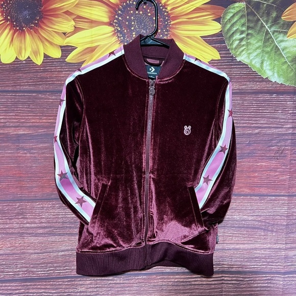 Converse Miley Cyrus collab velour track jacket Size Small - Picture 1 of 5